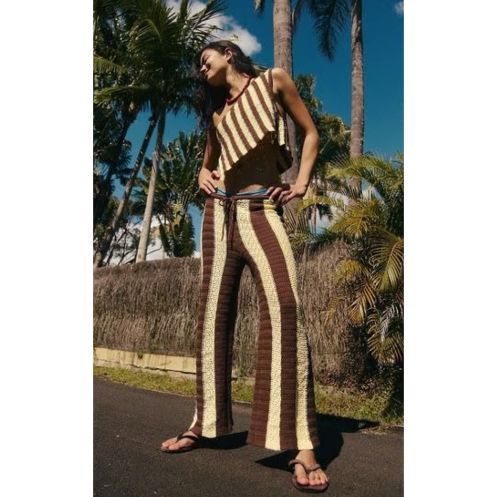 NEW FREE PEOPLE FREE-EST CARAFE COMBO FREE-EST JOAN FAUXCHET PANTS TOP SET SZ M